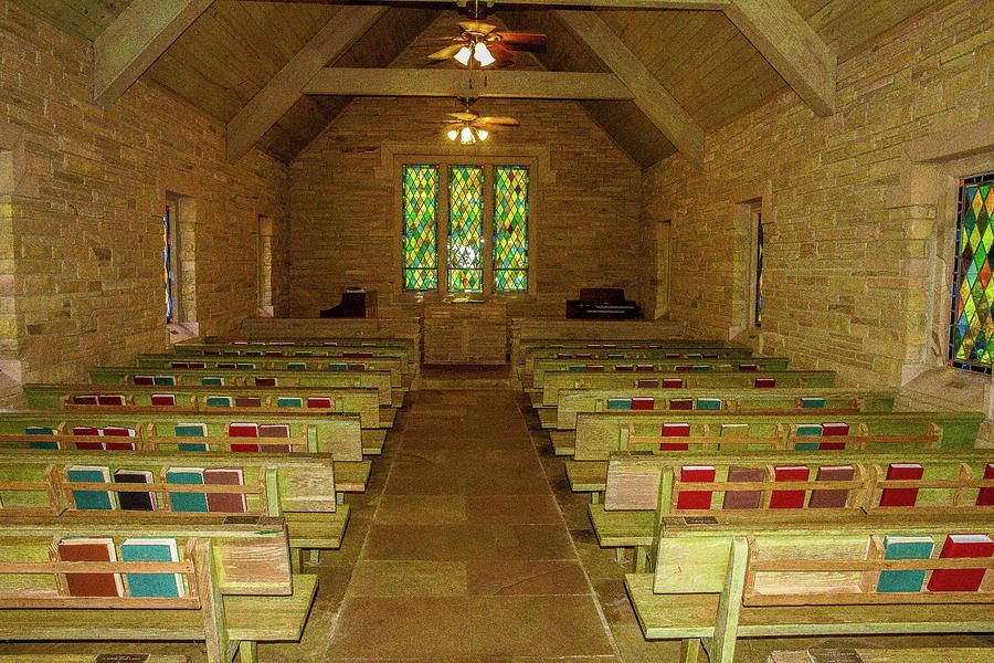 inside an old church